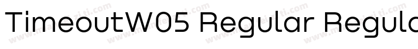 TimeoutW05 Regular Regular字体转换